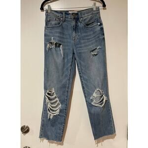Pistola Presley High Rise Vintage '90s Roller Ripped Jeans Size 24 Del Mar EUC
